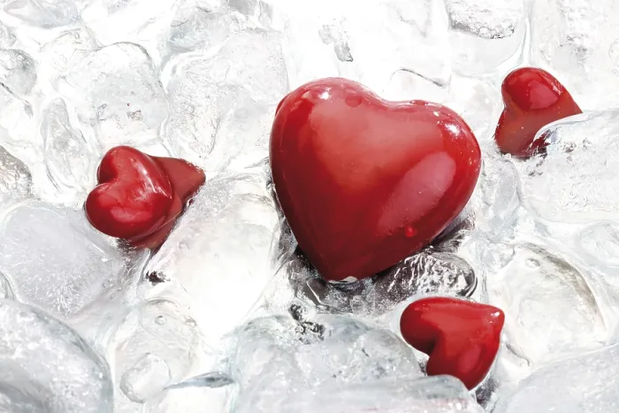 Framed Print : Hearts on Ice Print Framed Print : Hearts on Ice Print