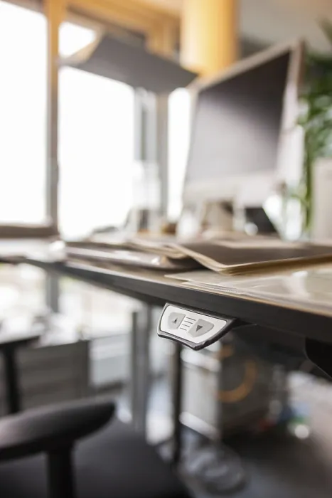 Framed Print : Height-Adjustable Desk in Office Print Framed Print : Height-Adjustable Desk in Office Print