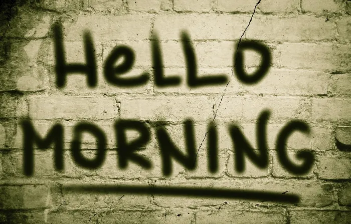 Framed Print : Hello Morning Concept Print Framed Print : Hello Morning Concept Print