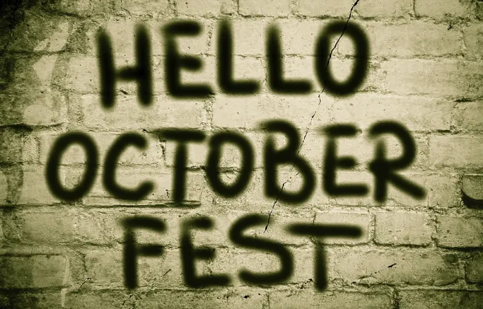 Framed Print : Hello October Fest Print Framed Print : Hello October Fest Print