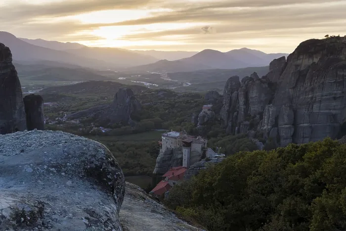 Framed Print : Meteora Hermitages Print, Thessaly Greece Framed Print : Meteora Hermitages Print, Thessaly Greece