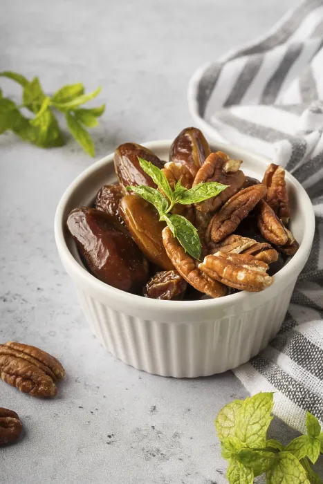 Framed Print : High Angle Nuts Dates Bowl Print Framed Print : High Angle Nuts Dates Bowl Print