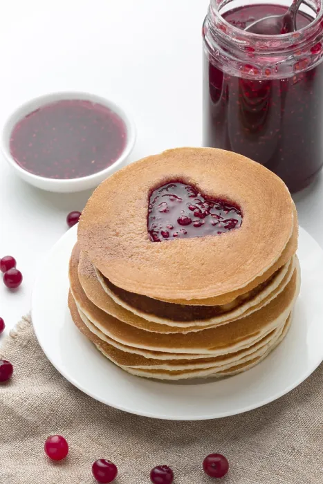 Framed Print : High Angle Pancakes Print Framed Print : High Angle Pancakes Print