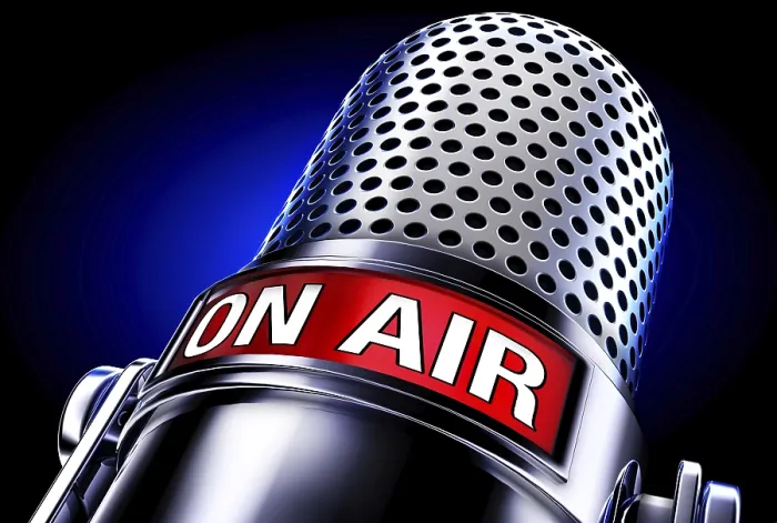 Framed Print : High Resolution 3D Rendering of On Air Microphone Print Framed Print : High Resolution 3D Rendering of On Air Microphone Print