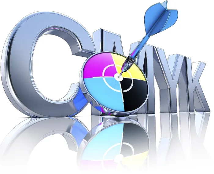 Framed Print : High Resolution 3D Rendering Print of CMYK Concept Framed Print : High Resolution 3D Rendering Print of CMYK Concept