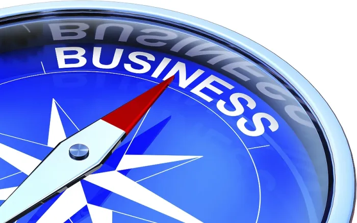 Framed Print : High Resolution Print of Business Compass Icon