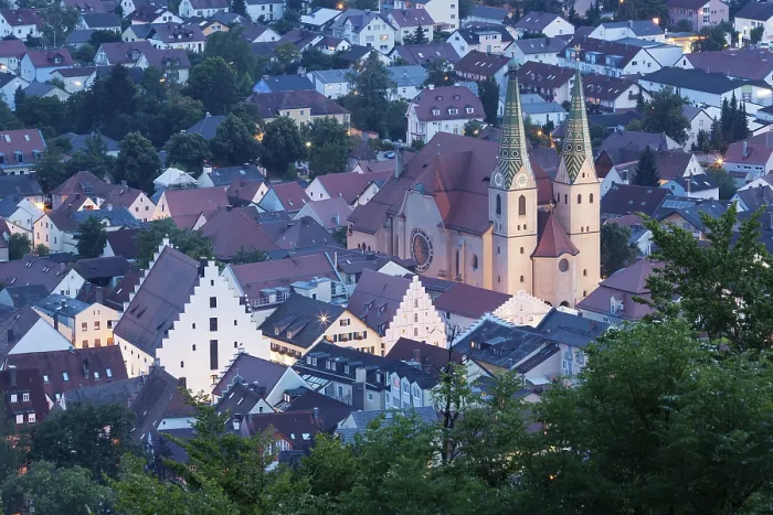 Framed Print : Historic Centre in Evening Print, Beilngries, Bavaria Framed Print : Historic Centre in Evening Print, Beilngries, Bavaria
