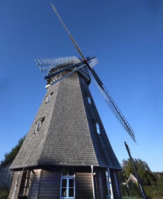Framed Print : Historic Windmill Print, Ahrenshoop, Germany Framed Print : Historic Windmill Print, Ahrenshoop, Germany