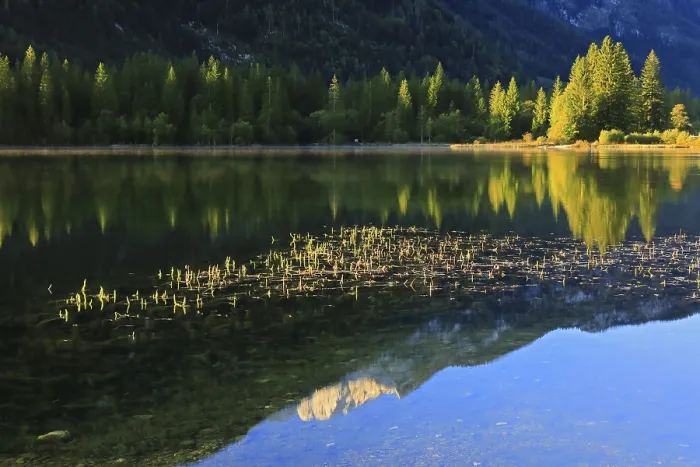 Framed Print : Hochkalter Reflected in Hintersee Print, Bavaria, Germany Framed Print : Hochkalter Reflected in Hintersee Print, Bavaria, Germany