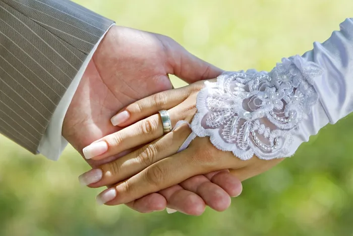 Framed Print : Holding Hands with a Wedding Ring Print Framed Print : Holding Hands with a Wedding Ring Print