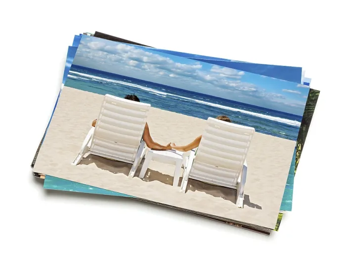 Framed Print : Holidays Beach Print: Stack of Vacation Photos Framed Print : Holidays Beach Print: Stack of Vacation Photos