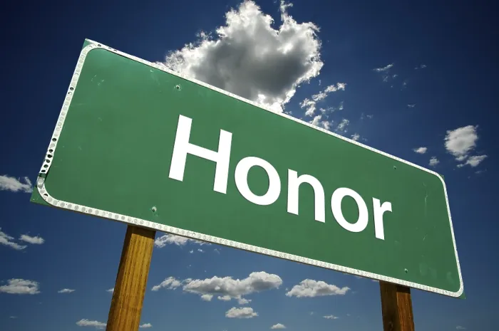 Framed Print : Honor Road Sign Print with Dramatic Clouds and Sky Framed Print : Honor Road Sign Print with Dramatic Clouds and Sky