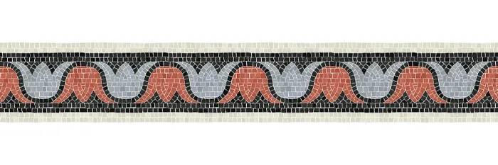 Framed Print : Horizontal Border Mosaic Tiles Print Pattern Framed Print : Horizontal Border Mosaic Tiles Print Pattern