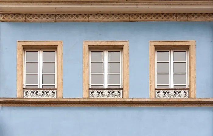 Framed Print : House Facade with Three Windows Print, Speyer, Germany Framed Print : House Facade with Three Windows Print, Speyer, Germany