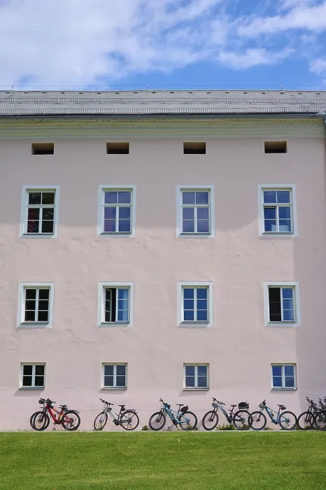 Framed Print : House Facade Print, Ossiach Abbey, Austria Framed Print : House Facade Print, Ossiach Abbey, Austria