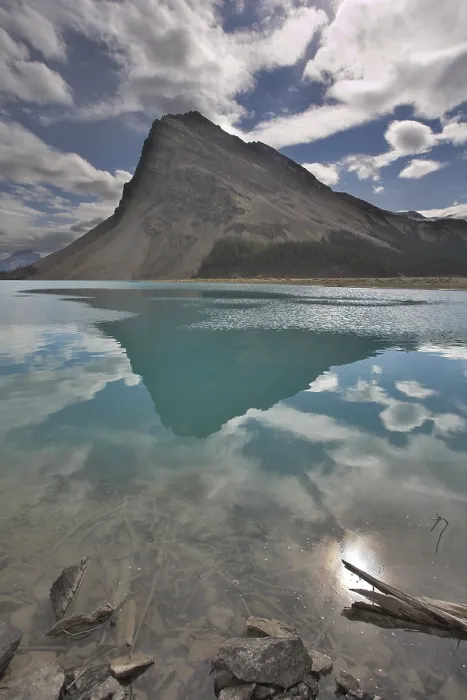 Framed Print : Triangular Rock Reflected in Emerald Waters Print Framed Print : Triangular Rock Reflected in Emerald Waters Print