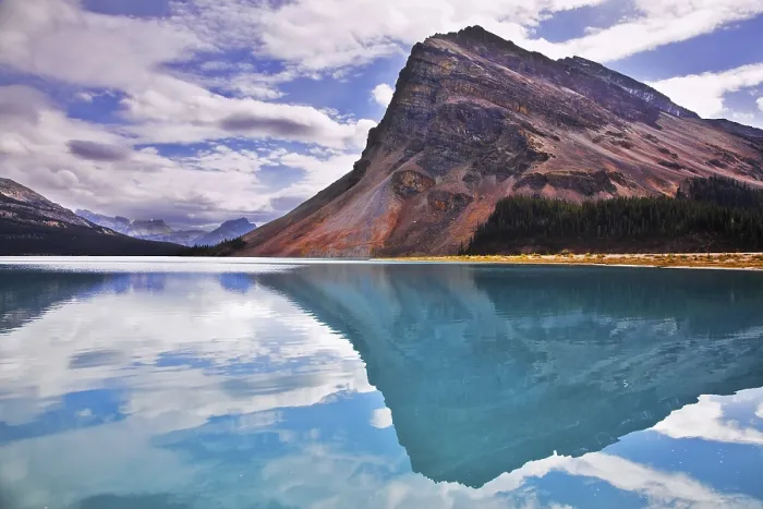 Framed Print : Triangular Rock Reflected in Mountain Lake Print Framed Print : Triangular Rock Reflected in Mountain Lake Print