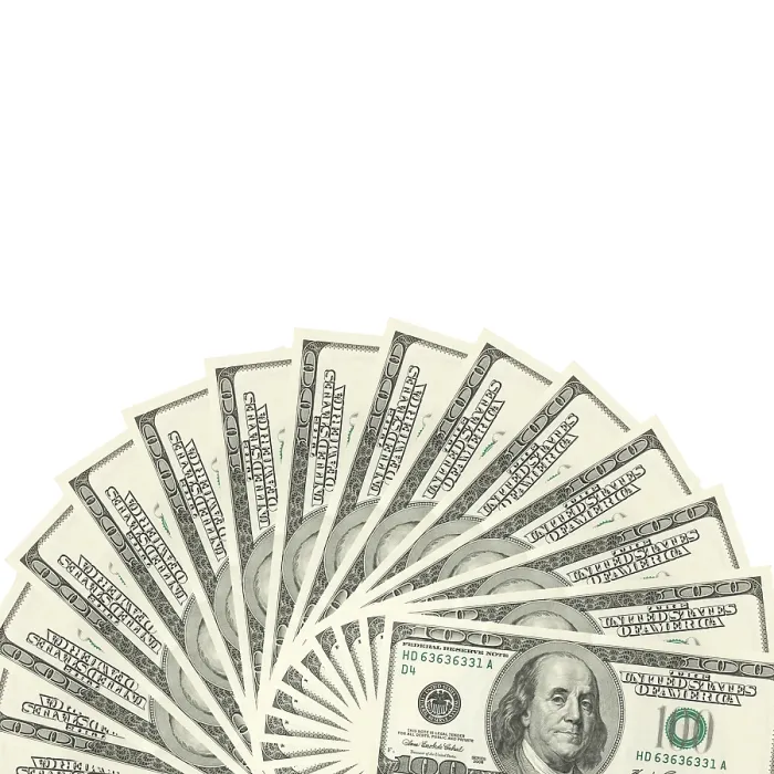 Framed Print : Money Stacked Print on White Background Framed Print : Money Stacked Print on White Background