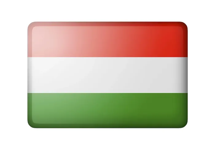 Framed Print : Hungarian Flag Print on White Background