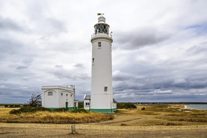Framed Print : Hurst Point Lighthouse and Hurst Castle Print, Hampshire Coast UK Framed Print : Hurst Point Lighthouse and Hurst Castle Print, Hampshire Coast UK