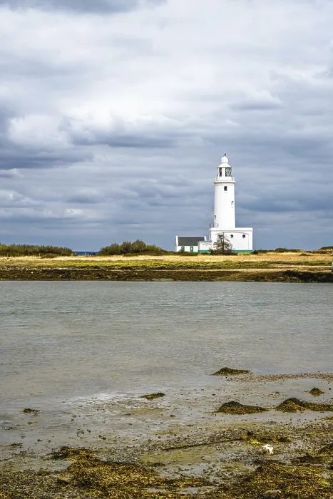 Framed Print : Hurst Point Lighthouse and Hurst Castle Print, Hampshire, UK Framed Print : Hurst Point Lighthouse and Hurst Castle Print, Hampshire, UK