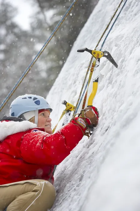 Framed Print : Ice Climbing Print with Ice Axe Framed Print : Ice Climbing Print with Ice Axe