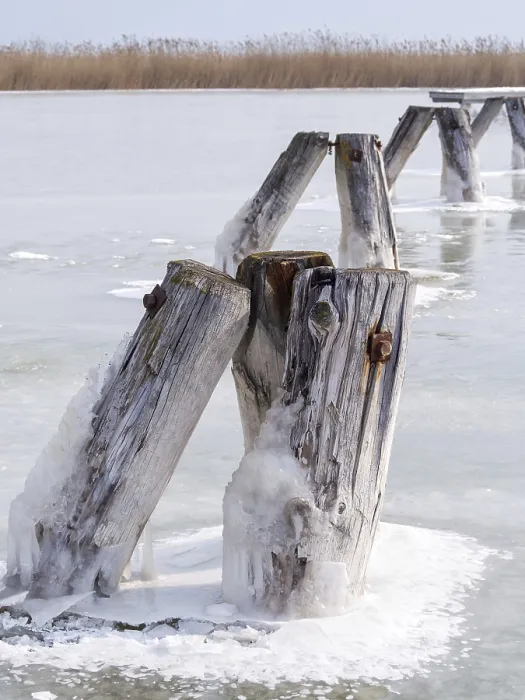 Framed Print : Print of Ice on the Lake Framed Print : Print of Ice on the Lake