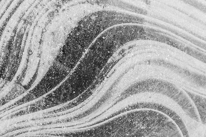 Framed Print : Ice Structures on Water Print Framed Print : Ice Structures on Water Print