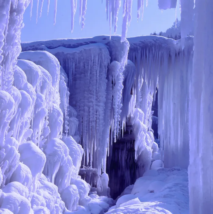 Framed Print : Ice Form in Deep Snow Print Framed Print : Ice Form in Deep Snow Print
