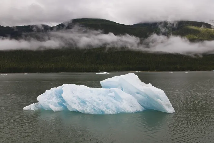 Framed Print : Inside Passage Iceberg and Clouds Print, Southeast Alaska Framed Print : Inside Passage Iceberg and Clouds Print, Southeast Alaska