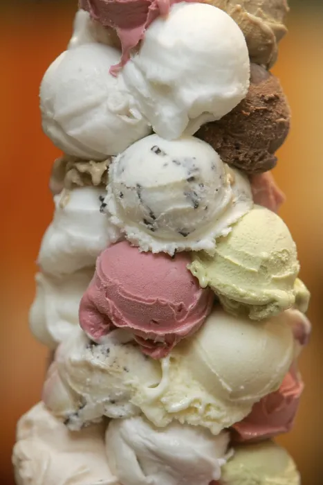 Framed Print : Colorful Ice Cream Scoops Print Framed Print : Colorful Ice Cream Scoops Print