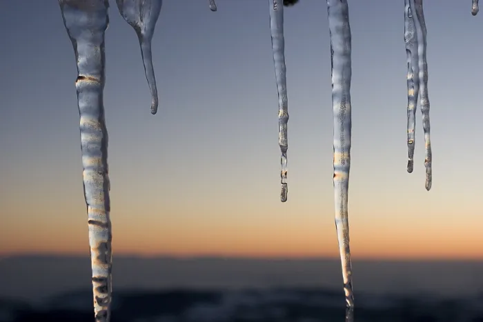Framed Print : Icicle at Sunset Print Framed Print : Icicle at Sunset Print