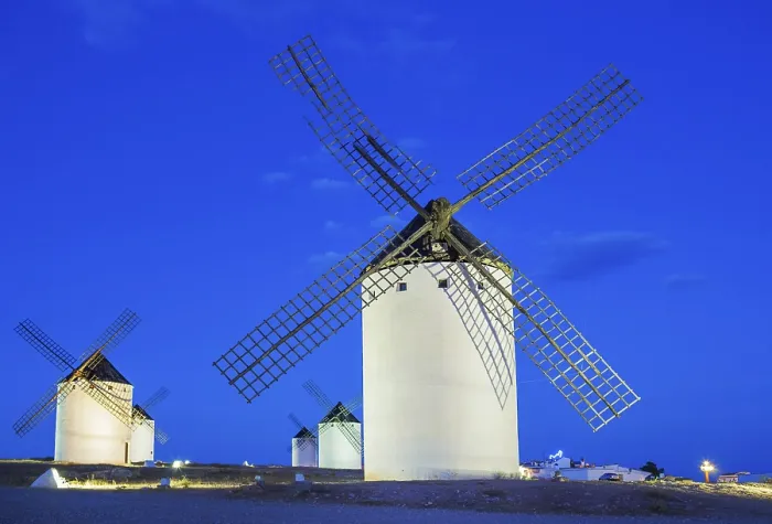 Framed Print : Campo de Criptana Windmills Print, Spain Framed Print : Campo de Criptana Windmills Print, Spain