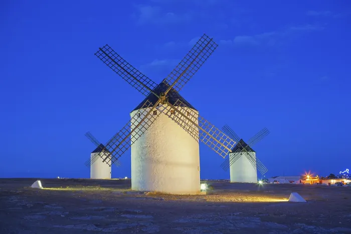 Framed Print : Campo de Criptana Windmills Print at Dawn, Spain Framed Print : Campo de Criptana Windmills Print at Dawn, Spain