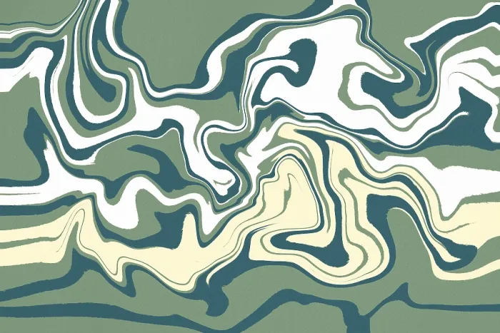 Framed Print : Abstract Green Wavy Lines Print Framed Print : Abstract Green Wavy Lines Print