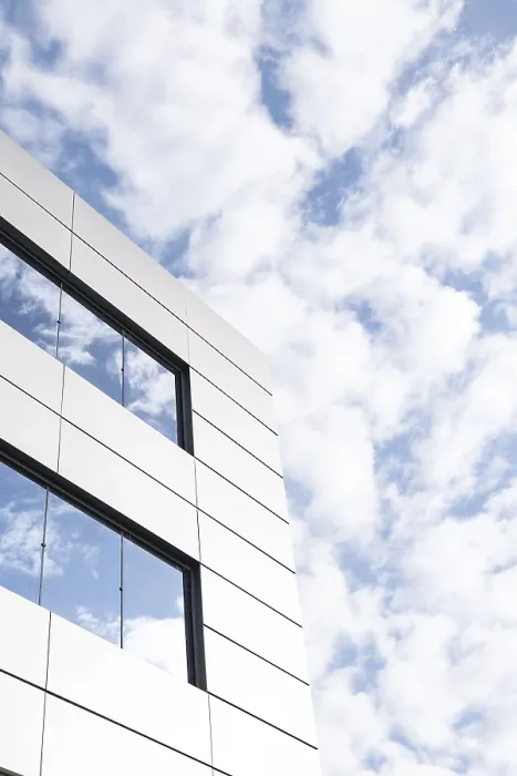 Framed Print : Angular Modern Building Exterior Print Framed Print : Angular Modern Building Exterior Print