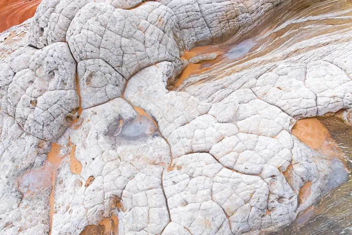 Framed Print : Abstract Patterns in Orange and White Rock Print Framed Print : Abstract Patterns in Orange and White Rock Print