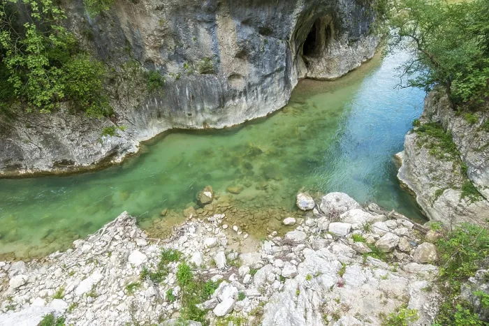 Framed Print : Frasassi Gorge Landscape Print Framed Print : Frasassi Gorge Landscape Print