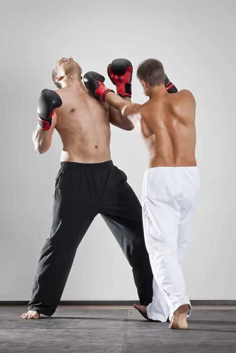 Framed Print : Boxing Match Print - Two Men in Action Framed Print : Boxing Match Print - Two Men in Action