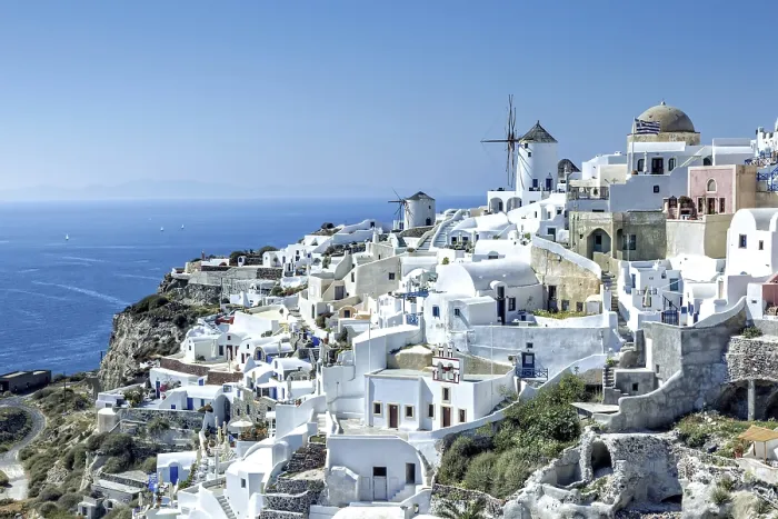 Framed Print : Santorini View Print by imageBROKER Framed Print : Santorini View Print by imageBROKER