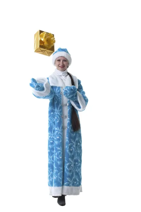 Framed Print : Snow Maiden with Gift Box Print Framed Print : Snow Maiden with Gift Box Print