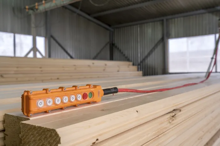 Framed Print : Remote Control for Crane Loading Timber Print Framed Print : Remote Control for Crane Loading Timber Print