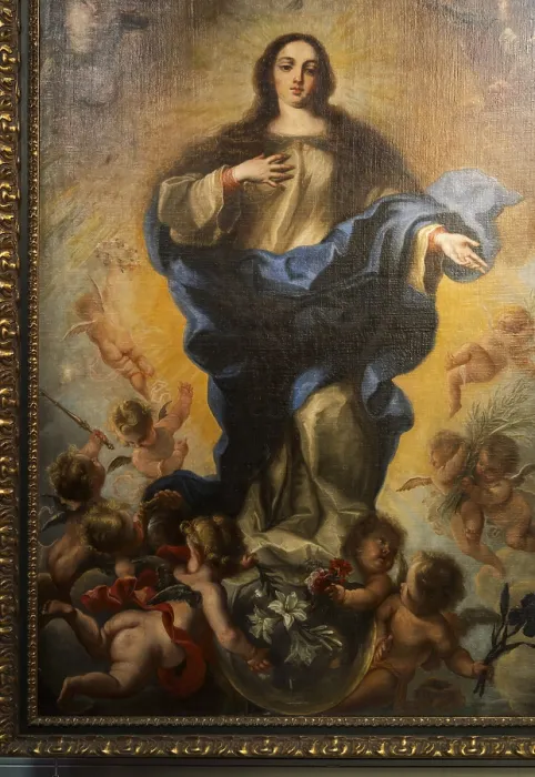 Framed Print : Immaculate Conception Oil Print, circa 1700 Framed Print : Immaculate Conception Oil Print, circa 1700