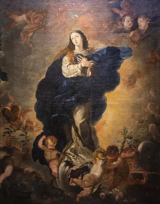 Framed Print : 17th Century Print of Immaculate Conception by Claudio Coello Framed Print : 17th Century Print of Immaculate Conception by Claudio Coello