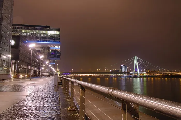 Framed Print : Impression of Cologne by Night Print Framed Print : Impression of Cologne by Night Print