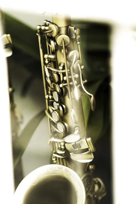 Framed Print : Impression of an old saxophone Print Framed Print : Impression of an old saxophone Print