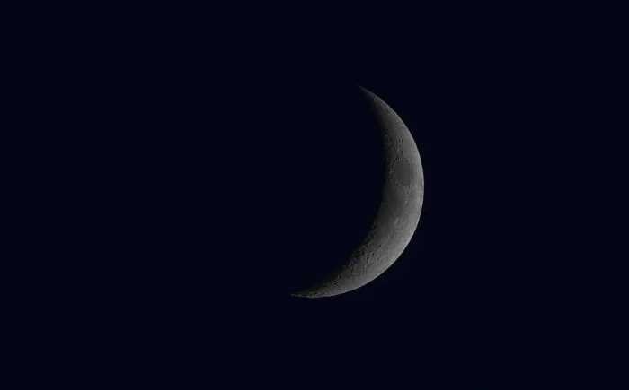 Framed Print : Increasing Moon, Crescent Moon Print, Germany Framed Print : Increasing Moon, Crescent Moon Print, Germany