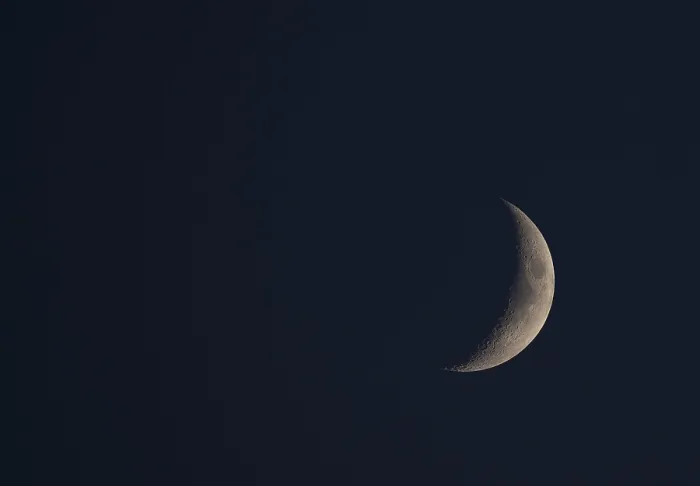 Framed Print : Increasing Moon, Crescent Moon Print, Germany Framed Print : Increasing Moon, Crescent Moon Print, Germany