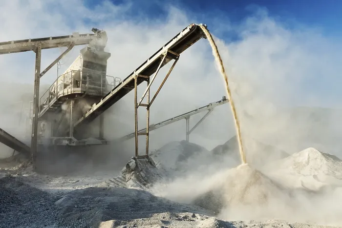 Framed Print : Industrial Print: Open Pit Mining and Crushing Machine Framed Print : Industrial Print: Open Pit Mining and Crushing Machine