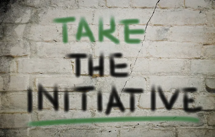 Framed Print : Take The Initiative Concept Print